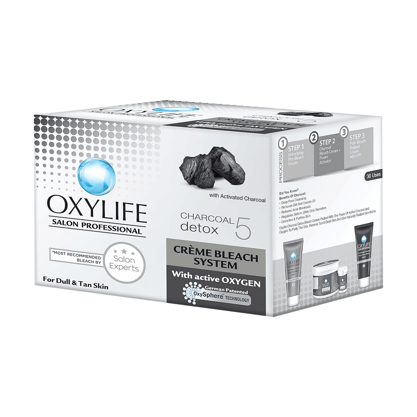 Oxylife Charcoal Detox Creme Bleach - Daburshop