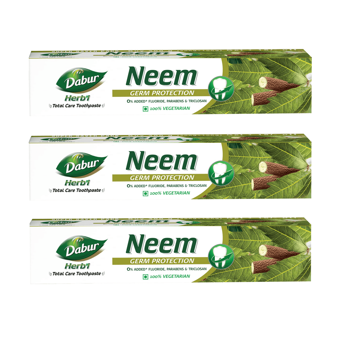 Dabur Herb'l Neem Toothpaste (Pack of 3) - Daburshop