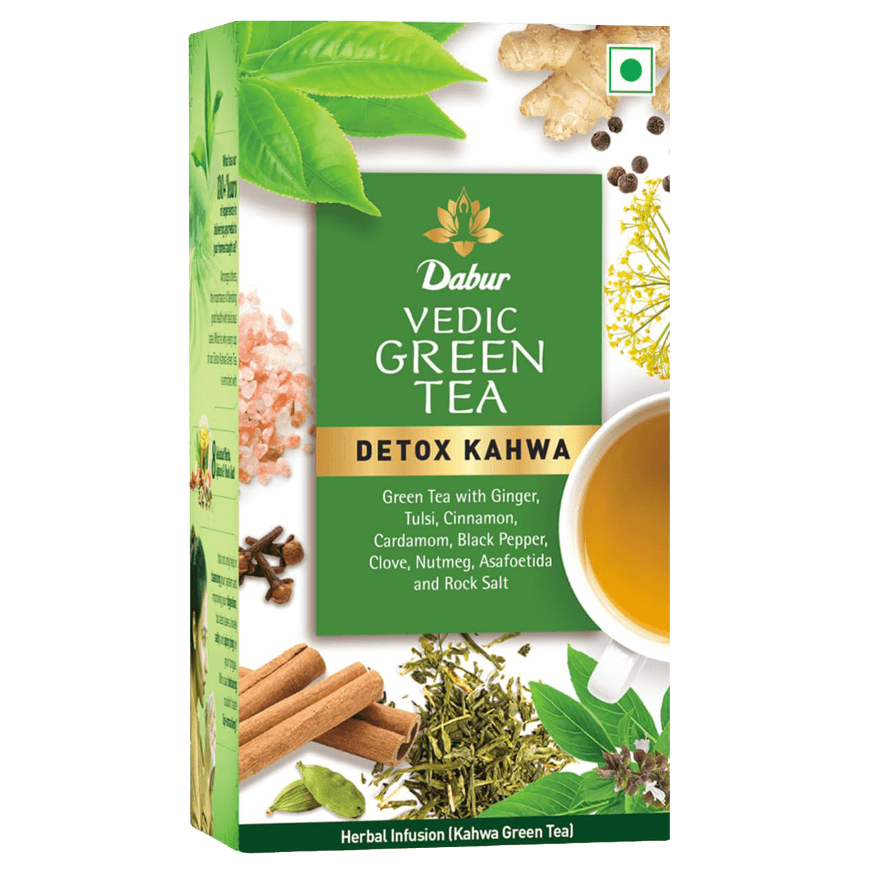 Dabur Vedic Green Tea Detox Kahwa - Daburshop