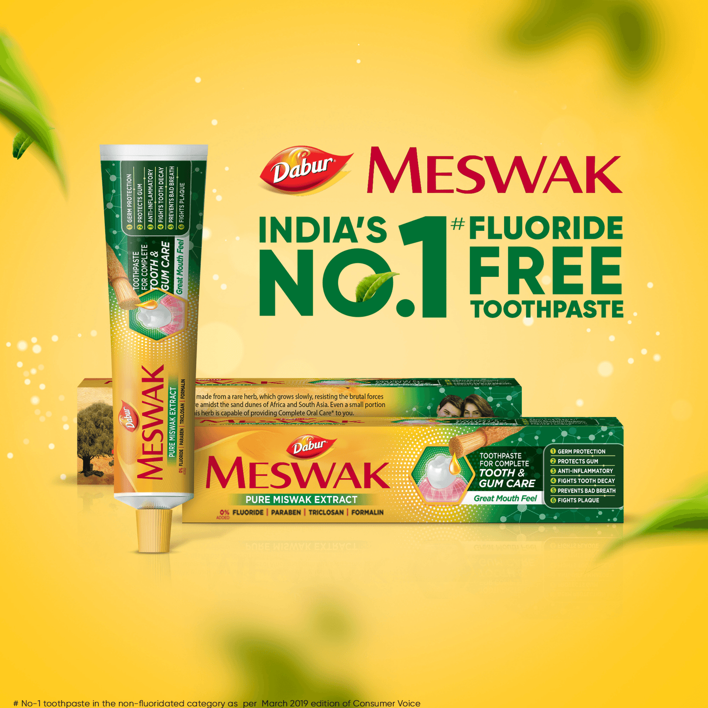 Dabur Meswak Toothpaste (Free Toothbrush) - Daburshop