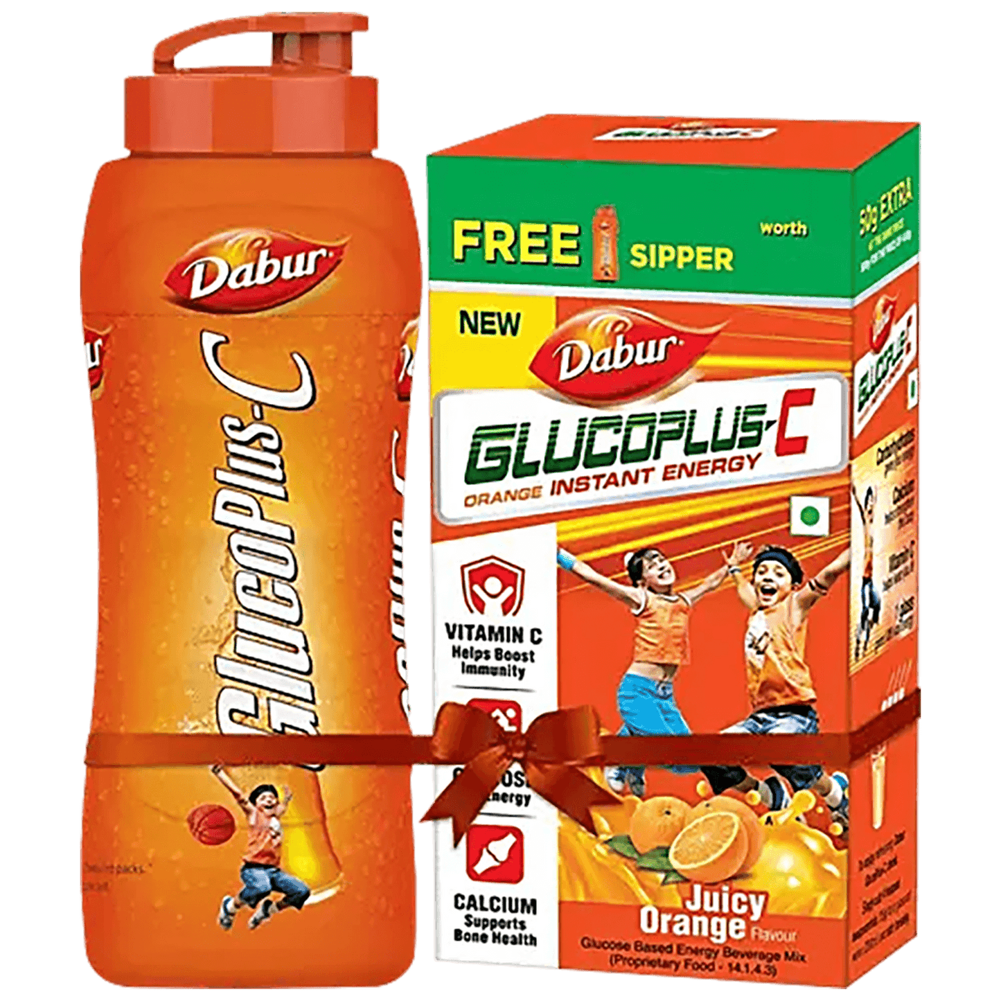 Dabur GlucoPlus-C Orange with Free Sipper - Daburshop