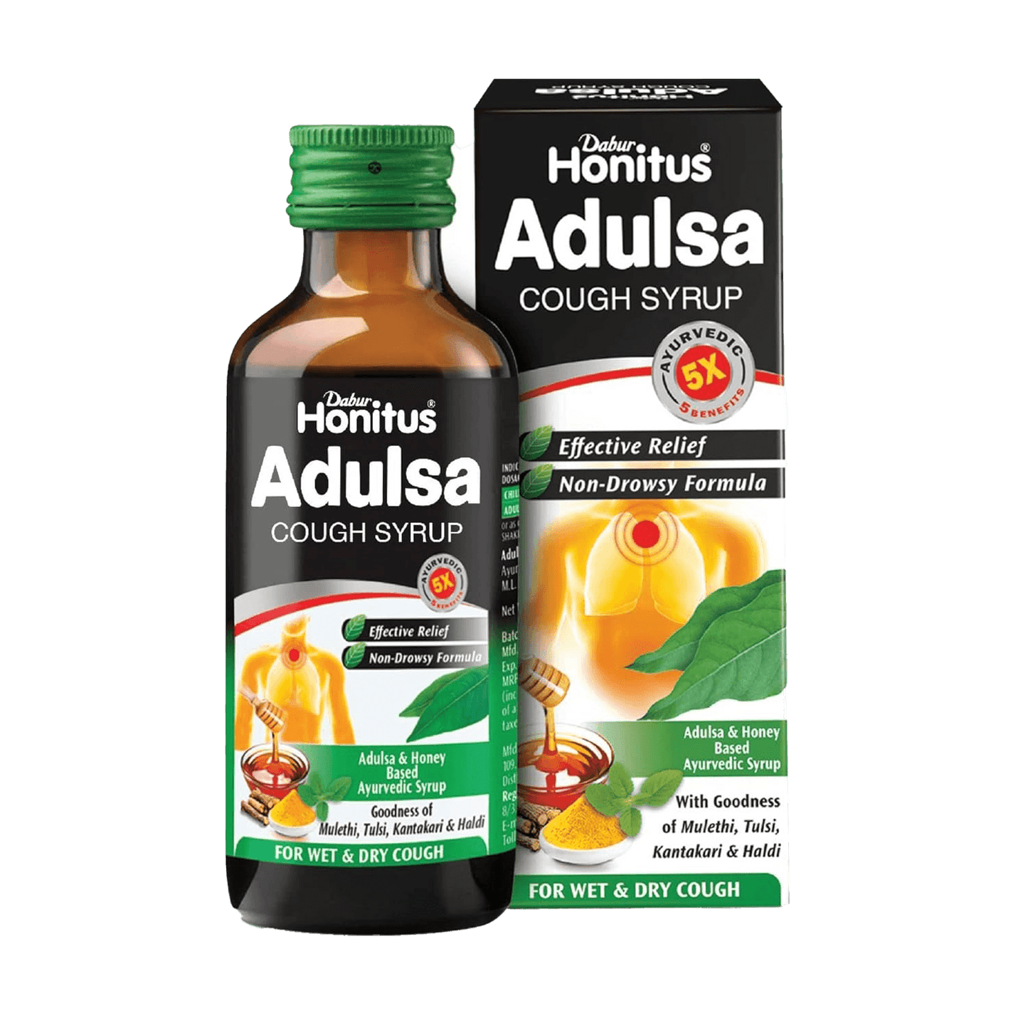 Dabur Honitus Adulsa Cough Syrup - Daburshop