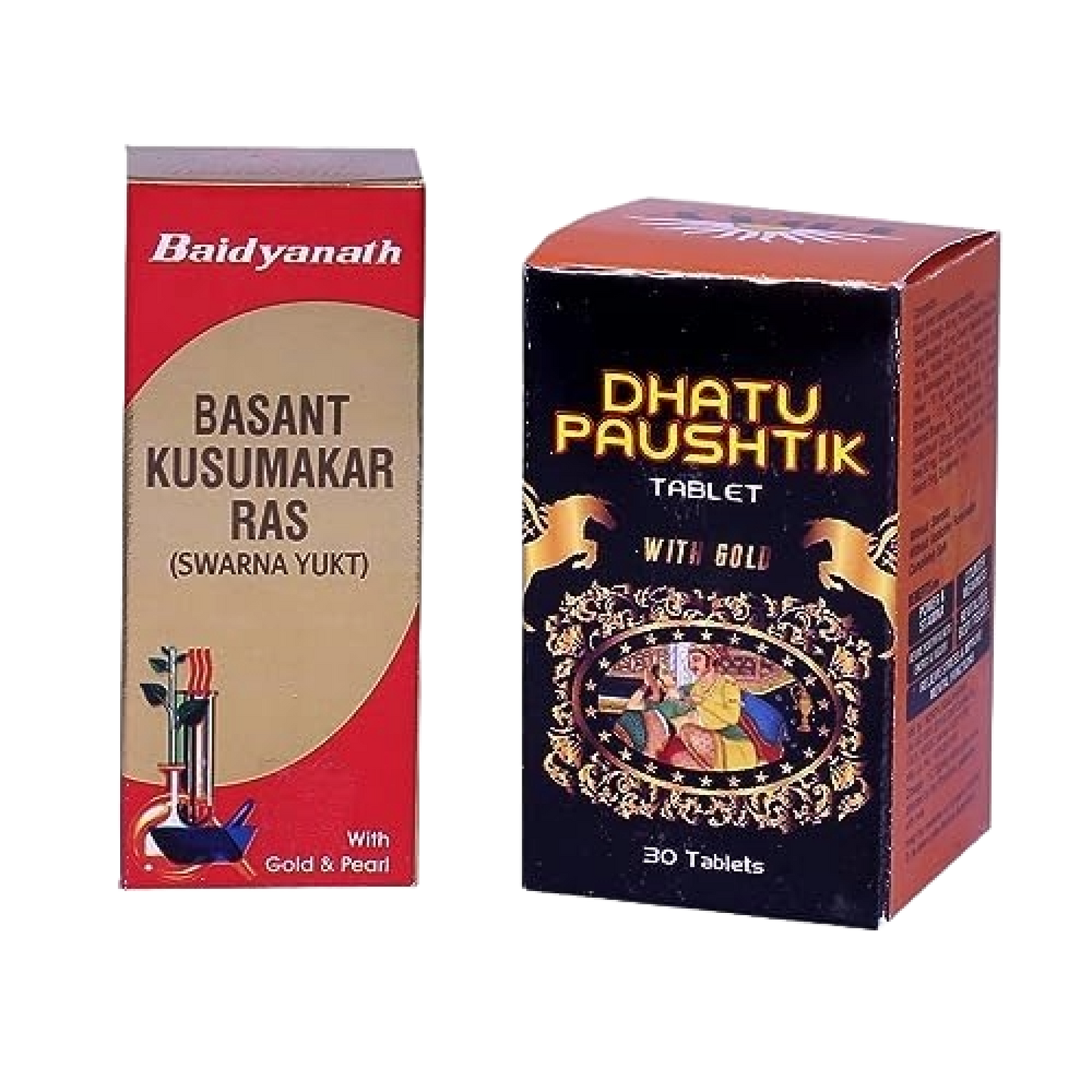 Dabur Vasant Kusmakar Ras with Gold & Pearl