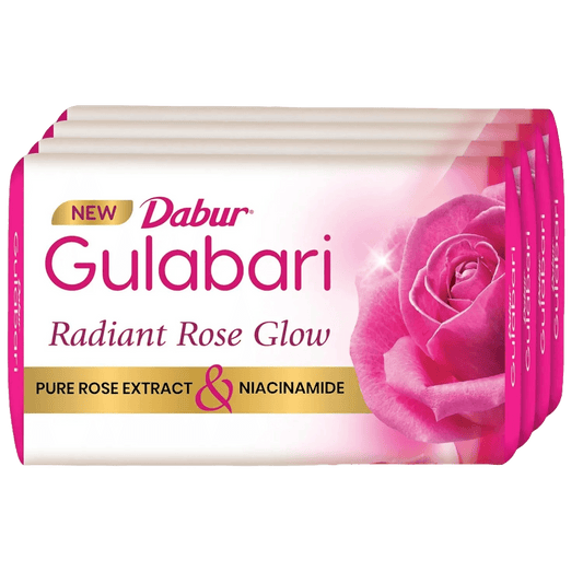 Dabur Gulabari Radiant Rose Glow Soap (Pack of 4) - Daburshop